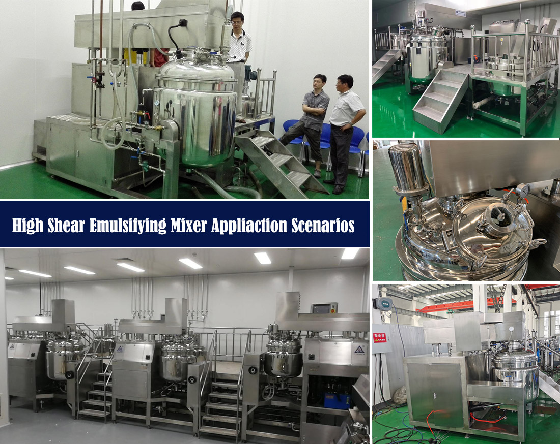 High Shear Vacuum Emulsifying Homogenizer Mixer Application Scenarios