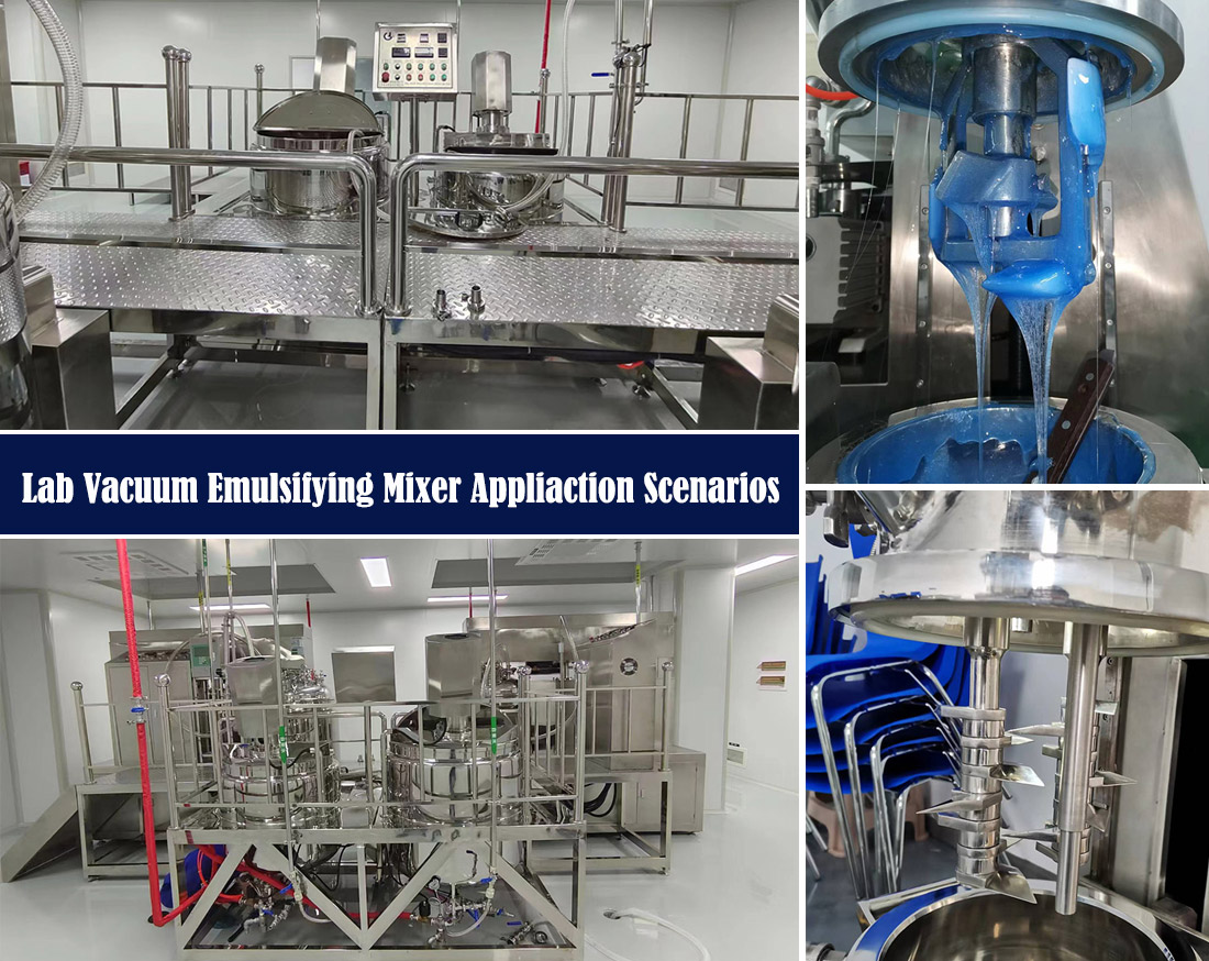 Lab Vacuum Emulsifying Homogenizer Mixer Application Scenarios