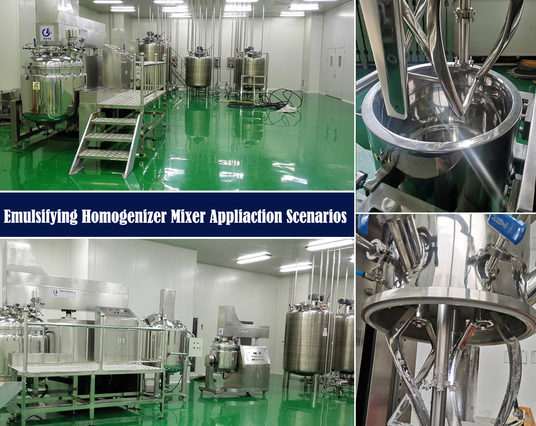 Emulsifying Homogenizer Mixer Application Scenarios