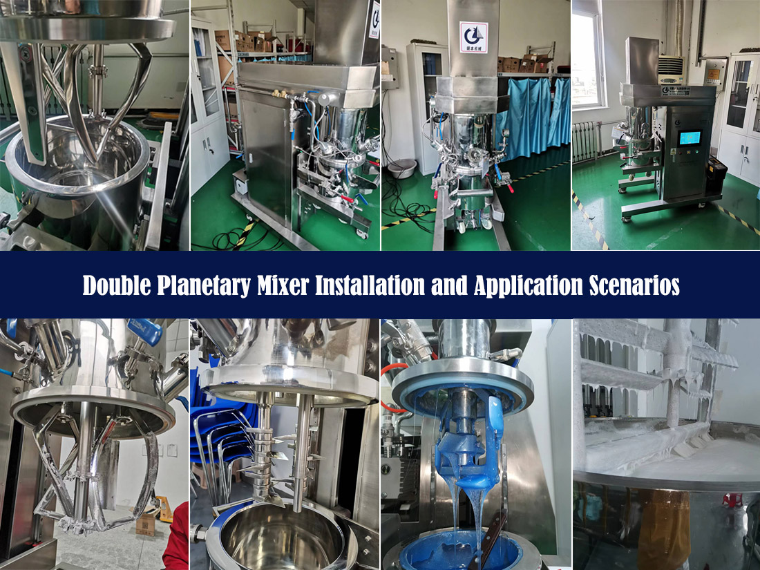 Double Planetary Mixer Machine Installation and Application