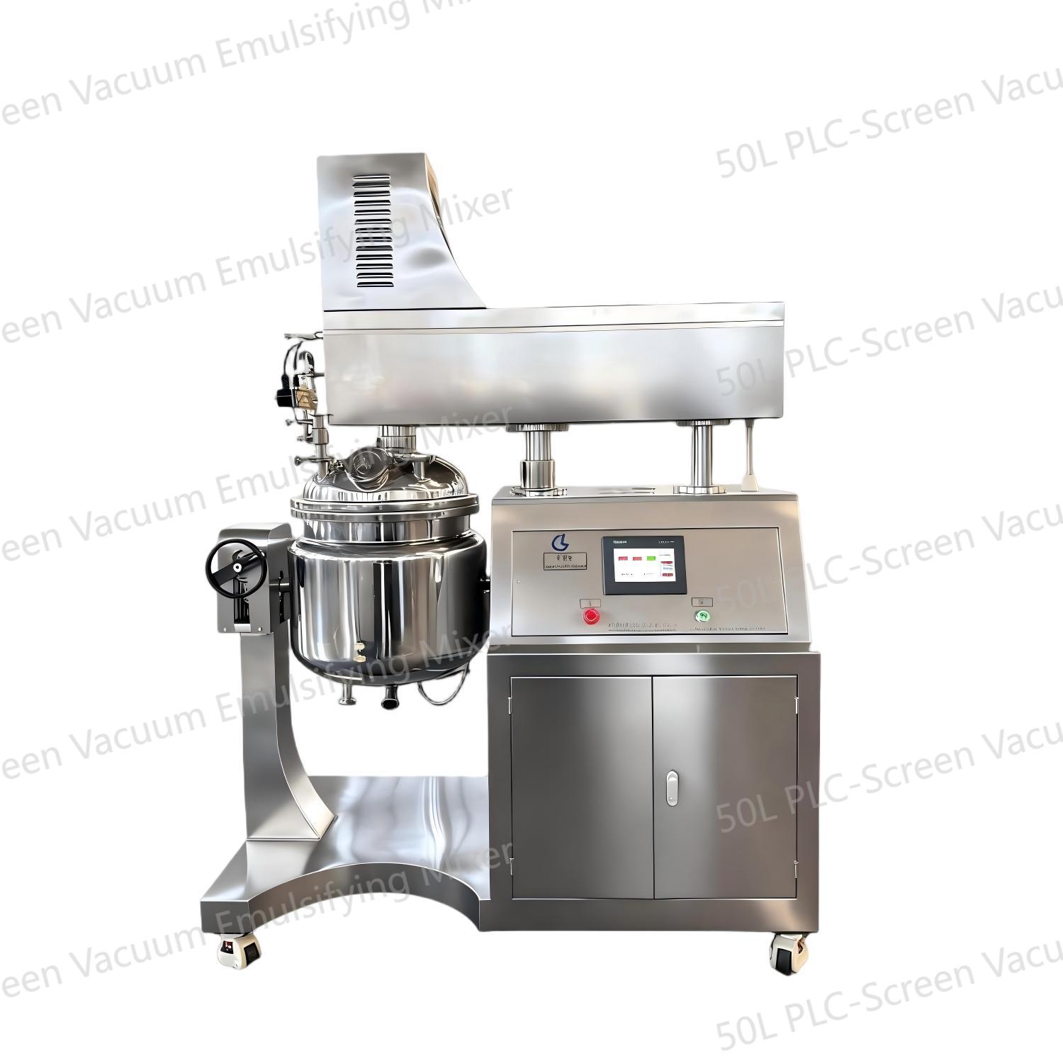 50L PLC-Screen Vacuum Emulsifying Mixer